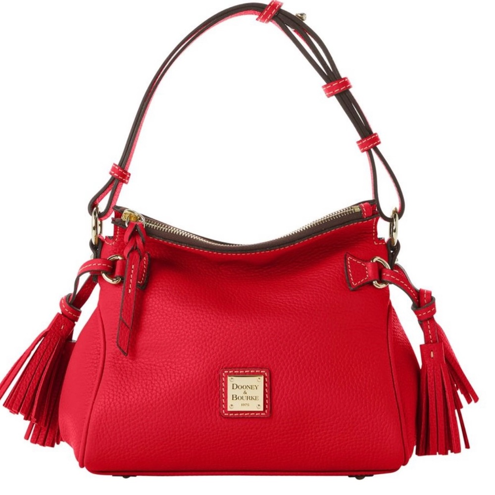 Dooney & Bourke Pebble Grain Tassel Shoulder Bag NWT
